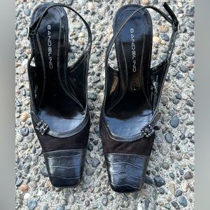 Bandolino sling backs, Black, size 7
